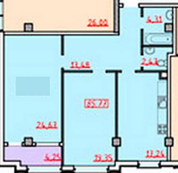 Продам 2-х комнатную квартиру ЖК 18 Жемчужина ID 51279 (Фото 4)