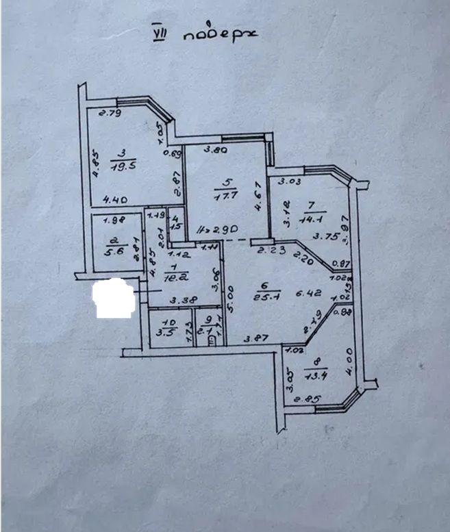 Просторная 3-комнатная квартира в ЖК «Чудо-Город» ID 53918 (Фото 7)