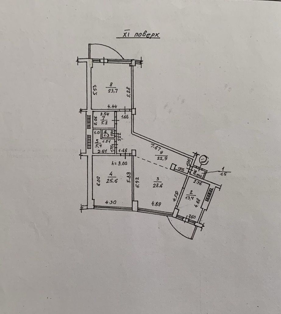 ЖК "Белый парус", 3х ком квартира с видом на море. ID 53939 (Фото 13)