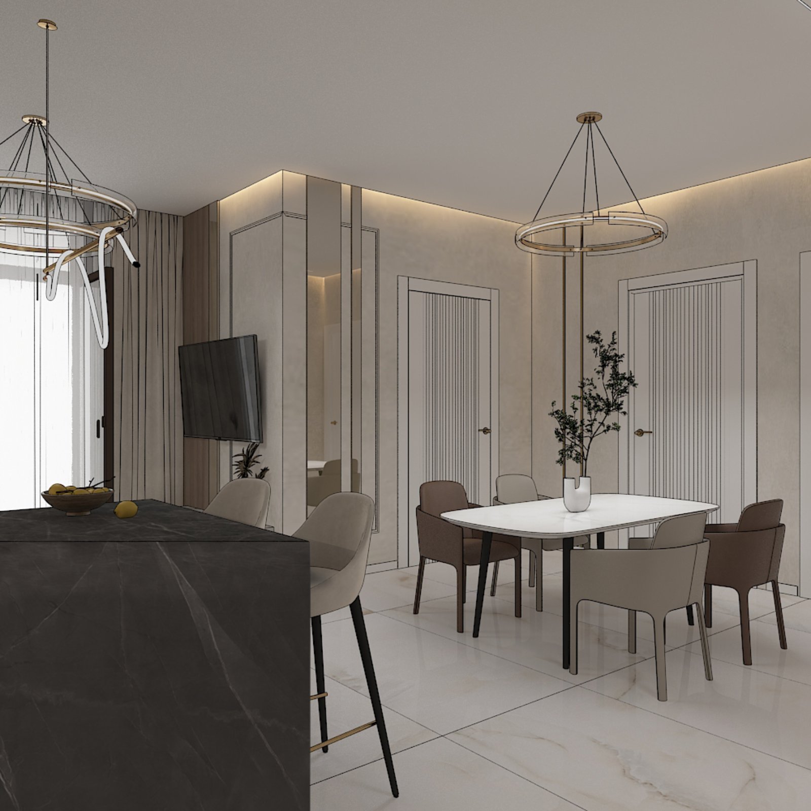  Продам четырёх комнатную квартиру в ЖК "Акрополь" с видом моря ID 53965 (Фото 3)