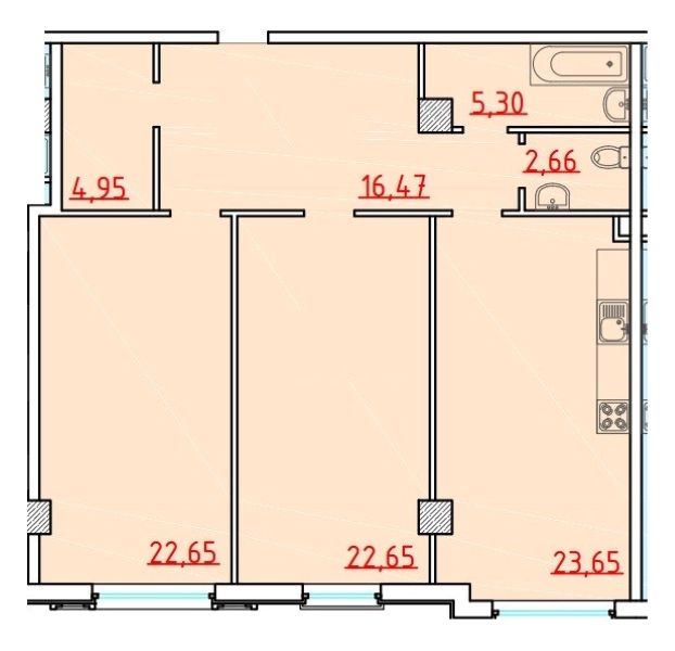 Продаётся двухкомнатная квартира  в ЖК "18 Жемчужина" на Б. Арнаутской ID 54007 (Фото 8)