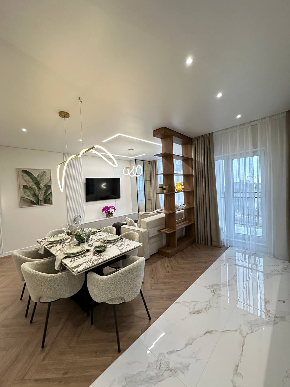 Квартира 3 спальни и 2 террасы с видом на ипподром и море!!! ID 54076 (Фото 2)