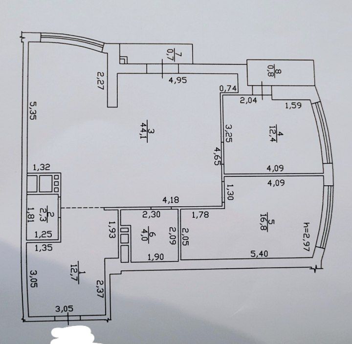 Продажа 3-комнатной квартиры в элитном ЖК «Бельэтаж» в центре Одессы.  ID 54084 (Фото 24)