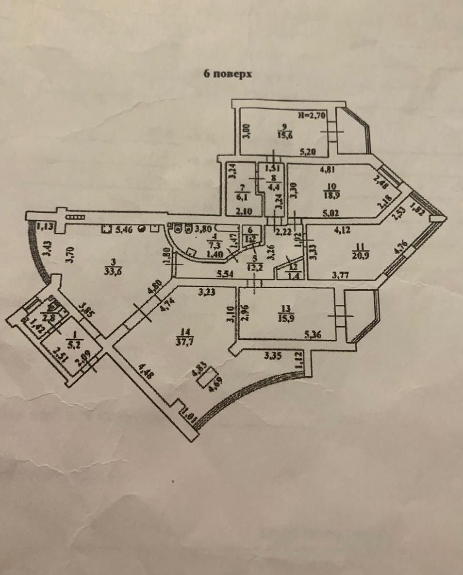 5-комнатная квартира у моря — ЖК «Каменный Цветок» кирпичный дом с АГВ ID 26172 (Фото 17)