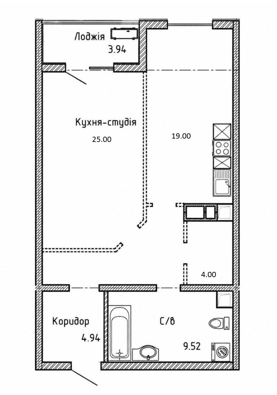 ЖК Олимпийский  квартира 67 кв.м с видом на море. ГЕНЕРАТОР ID 54134 (Фото 8)