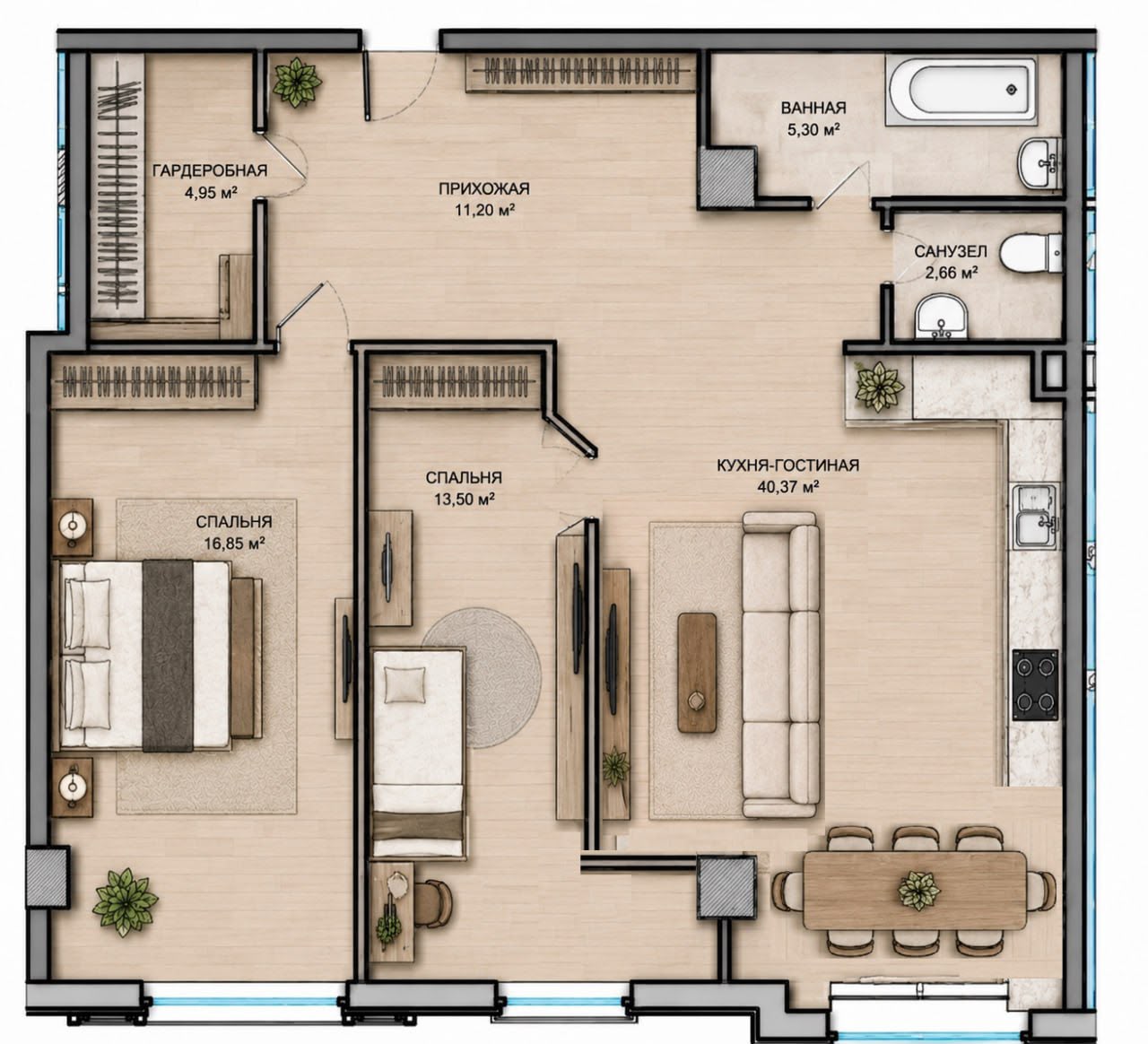 Продажа БЕЗ КОМИССИ квартиры в ЖК “18 Жемчужина”. ID 54007 (Фото 1)